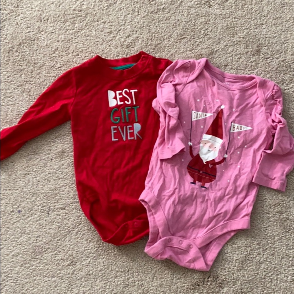 Christmas onsies! 6-12 months